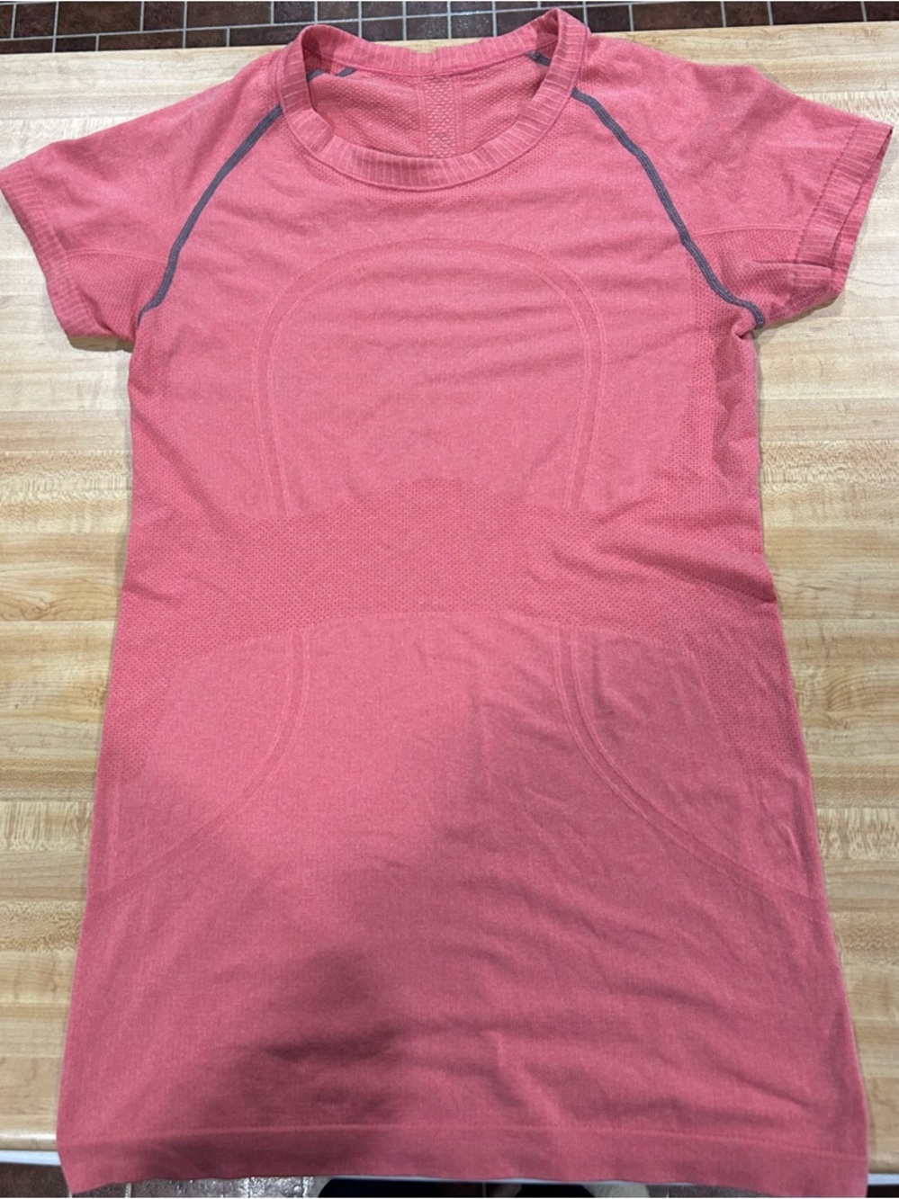 Lululemon Athletica Coral Short Sleeve Athletic Tshirt